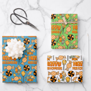 Schattige Halloween Snoep Sweets Lollipop Inpakpapier Vel