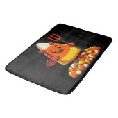 Schattige Halloween snoepmaismonster Badmat (Gekanteld)
