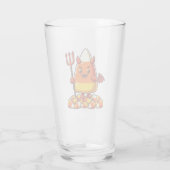 Schattige Halloween snoepmaismonster Glas (Achterkant)