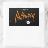 Schattige Halloween Spin Rechthoekige Sticker (Tas)