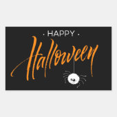 Schattige Halloween Spin Rechthoekige Sticker (Voorkant)