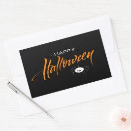 Schattige Halloween Spin Rechthoekige Sticker