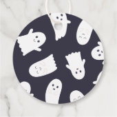 Schattige Halloween-spoken - Hier is een traktatie Bedankjes Labels (Achterkant)