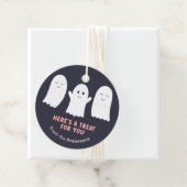 Schattige Halloween-spoken - Hier is een traktatie Bedankjes Labels (In situ)