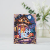 Schattige Halloween-spoken voor de deur Briefkaart (Staand voorkant)