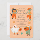 Schattige Halloween Spooktacular Costume Verjaarda Kaart (Voorkant)