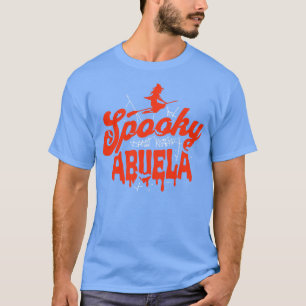 Schattige Halloween Spooky Abuela Sinaasappel en B T-shirt