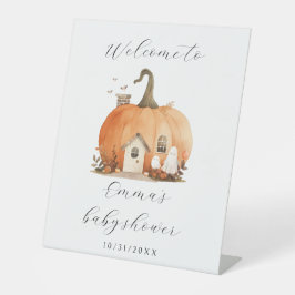 Schattige Halloween thema Baby shower welkom Reclamebord Met Voetstuk