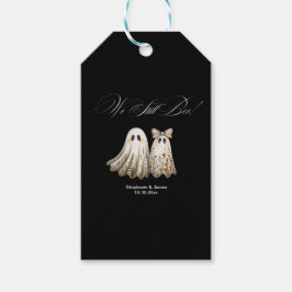 Schattige Halloween-thema bruiloft Jubileum Cadeaulabel