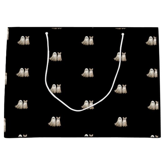 Schattige Halloween-thema bruiloft Jubileum Groot Cadeauzakje (Voorkant)