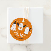 Schattige Halloween Trick or treat Ghosts Bedankjes Labels (In situ)