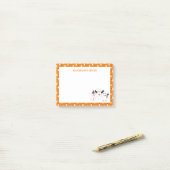 Schattige Halloween truc of het behandelen van gee Post-it® Notes (Op bureau)