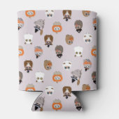 Schattige Halloween Uilen Patroon Blikjeskoeler (Achterkant)