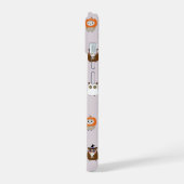 Schattige Halloween Uilen Patroon iPhone 15 Case (Linkerkant)