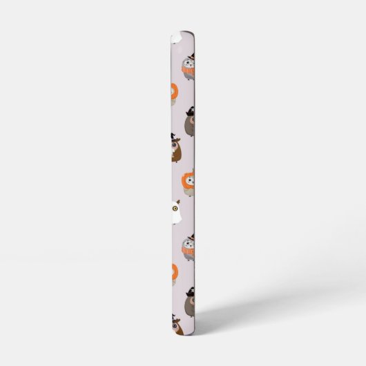 Schattige Halloween Uilen Patroon Samsung Galaxy Hoesje (Linkerkant)