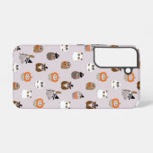 Schattige Halloween Uilen Patroon Samsung Galaxy Hoesje (Achterkant horizontaal)