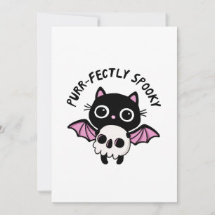 Schattige Halloween Vleermuis Kat - Perfect Grieze