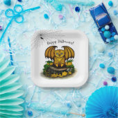  Schattige Halloween Vleermuis Papieren Bordje (Feest)