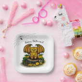  Schattige Halloween Vleermuis Papieren Bordje (Feest)