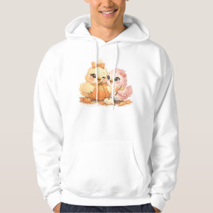 Schattige Halloween Vogels Pompoen Hoodie