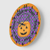 Schattige Halloween Wall klok (Hoek)