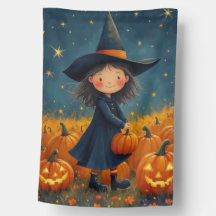 Schattige Halloween Witch Trick of Treater