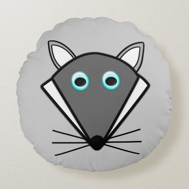 Schattige Halloween Wolf Kussen (Voorkant)