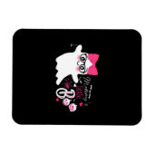 Schattige Halloween zwangerschapsaankondiging Magneet (Horizontaal)