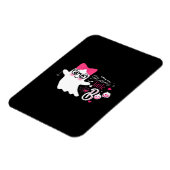 Schattige Halloween zwangerschapsaankondiging Magneet (Linkerzijde)