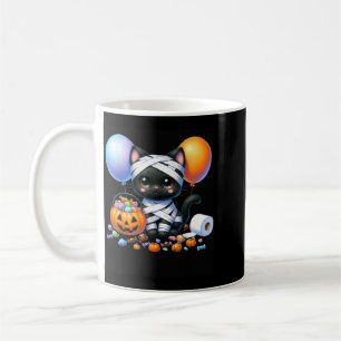 Schattige Halloween Zwarte Kat Pompoen Trick Or Tr Koffiemok