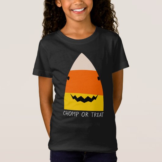 Schattige Halloweenhaai T-shirt (Voorkant)