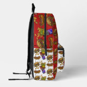 Schattige hamburgers en honden bedrukte rugzak (Links)