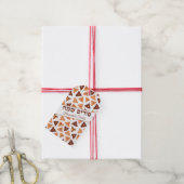 Schattige Hamentaschen Hebreeuws Happy Purim Cadeaulabel (Met Touw)