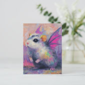 Schattige Hamster Draak Briefkaart (Staand voorkant)