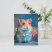 Schattige Hamster Draak Briefkaart (Staand voorkant)