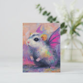 Schattige Hamster Draak Briefkaart (Staand voorkant)