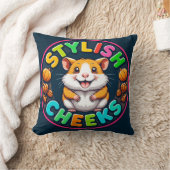 Schattige Hamster in Felle Kleuren Kussen (Deken)