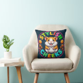 Schattige Hamster in Felle Kleuren Kussen (Stoel)