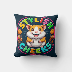 Schattige Hamster in Felle Kleuren Kussen