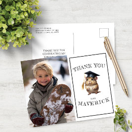 Schattige Hamster Kleuterschool Afstudeer Dankjewe Briefkaart