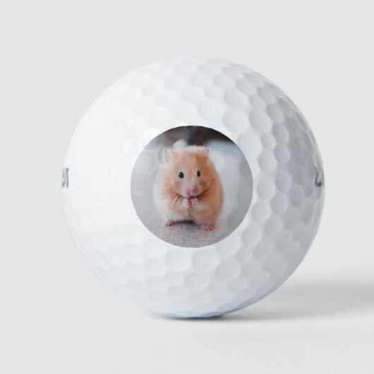 Schattige hamster liefde dieren golfballen (Voorkant)