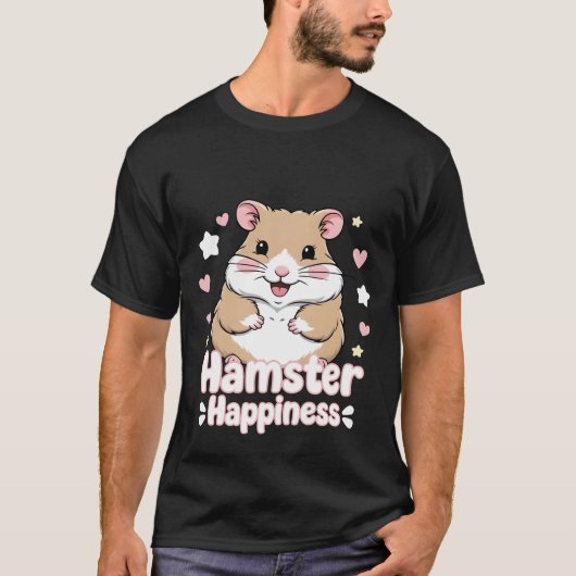 Schattige hamster – Schattige en speels hamsteront T-shirt (Voorkant)