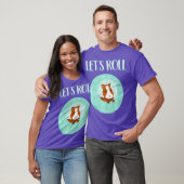 Schattige hamster spul grappig laat rollen hamster t-shirt (Unisex)