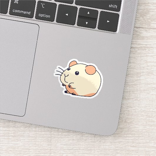 Schattige hamster sticker (Detail)