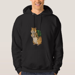 Schattige Hamster Wandelaar met Rugzak Hoodie