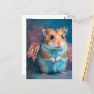 Schattige hamsterdraak briefkaart