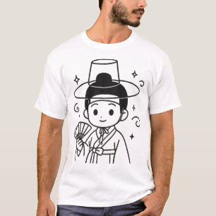 Schattige Hanbok Boy – Koreaans Cultuurgeschenk T-shirt