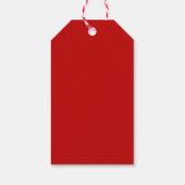 Schattige Hand Getekende Whimsical Boog Kerstmis Cadeaulabel (Achterkant)
