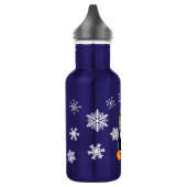 Schattige Hand getrokken Pinguïn met Sneeuwballen Waterfles (Links)