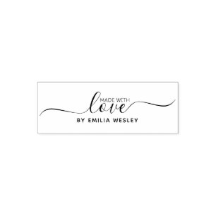 Schattige handgemaakt met liefde Small Business of Zelfinktende Stempel